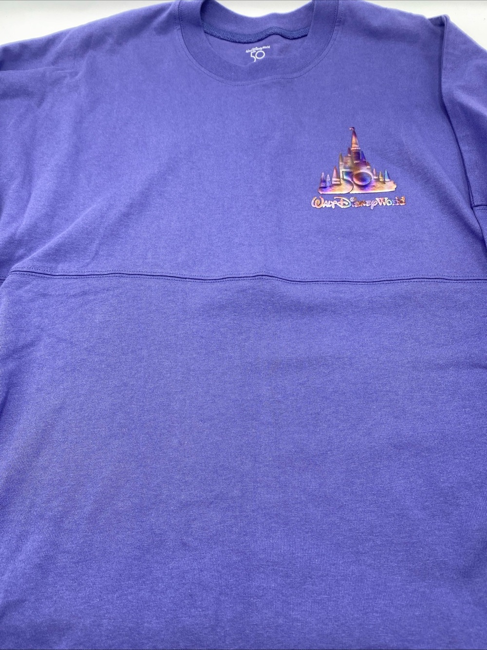 Walt Disney World Spirit Jersey XXL 50th Anniversary Castle Purple Shirt 2XL Puf
